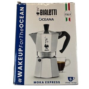 Bialetti Silver Moka Express 6-Cup